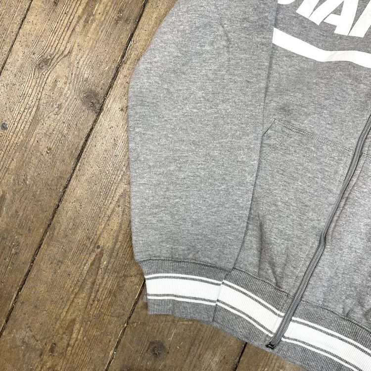 Starter Hoodie Y2K Full Zip Vintage Sports Sweatshirt, Grey, Mens Small image 5