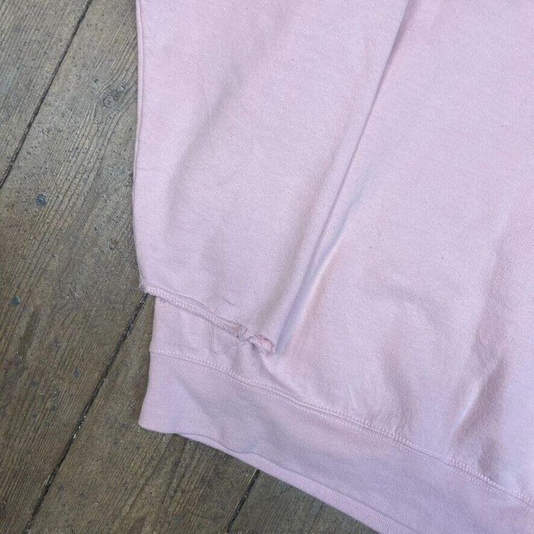 Champion Sweatshirt Spellout Y2K Sports Jumper, Pink, Womens XL 5