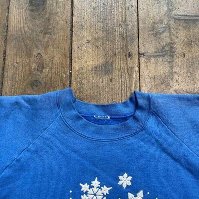 Wisconsin Y2K Pull Over Sports College Sweatshirt, Blue, Womens Large 6