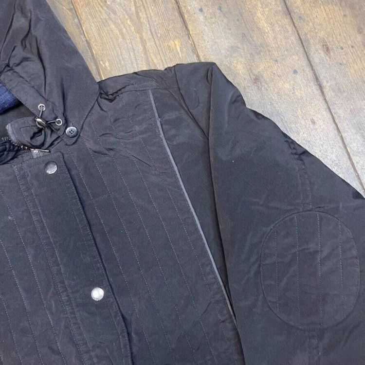 Nautica Parka Jacket Full Zip Vintage Rain Coat, Black, Womens XL image 4