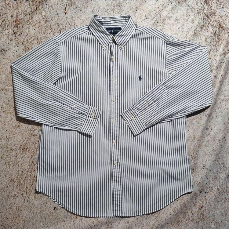 Ralph Lauren Ralph Lauren OXFORD SHIRT CLASSIC FIT STRIPE - Blue - Size 16.5 34 35 product image
