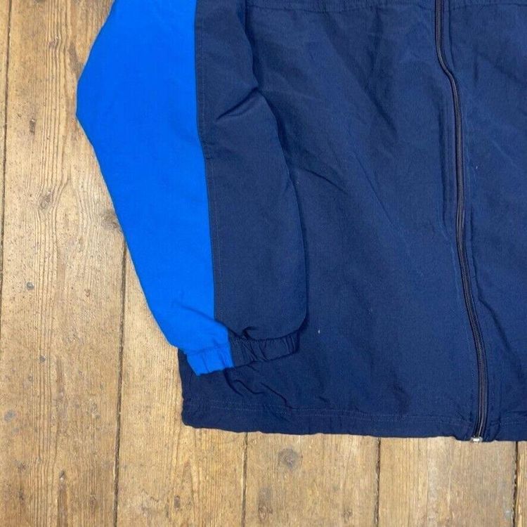 Nike Track Jacket Y2K Swoosh Sports Full-Zip Windbreaker, Navy, Mens XL image 6