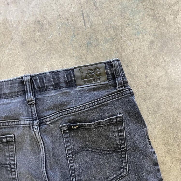 Lee Denim Jeans 90s Straight Leg Vintage Trousers, Washed Black, Womens 30" image 5
