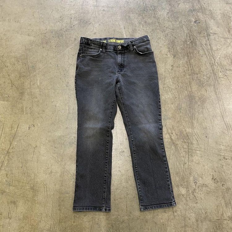 Lee Denim Jeans 90s Straight Leg Vintage Trousers, Washed Black, Womens 30" image 2