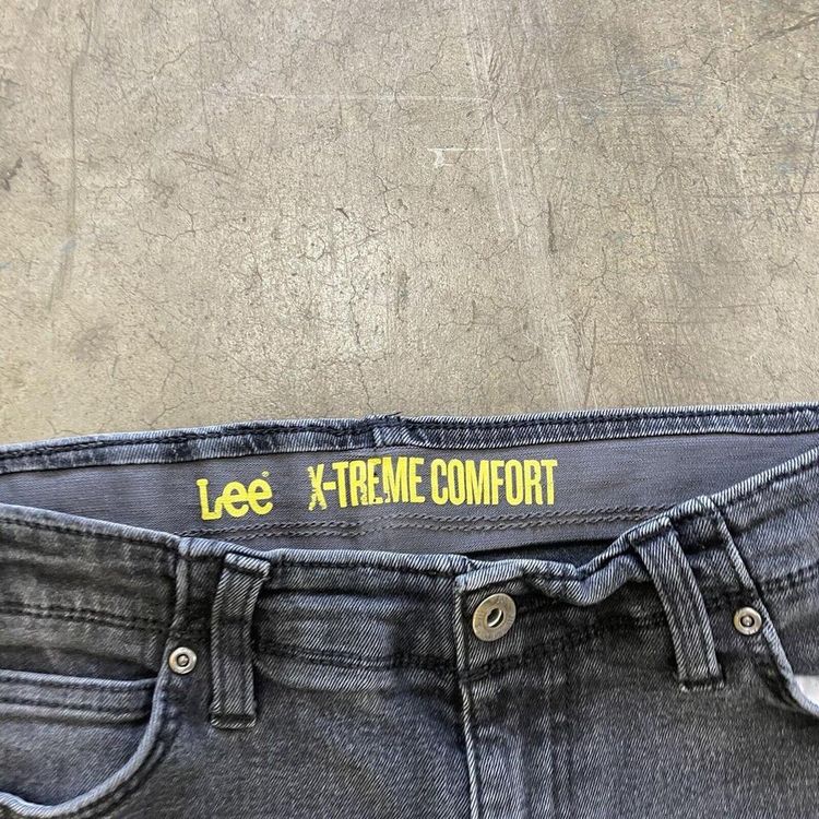 Lee Denim Jeans 90s Straight Leg Vintage Trousers, Washed Black, Womens 30" image 7