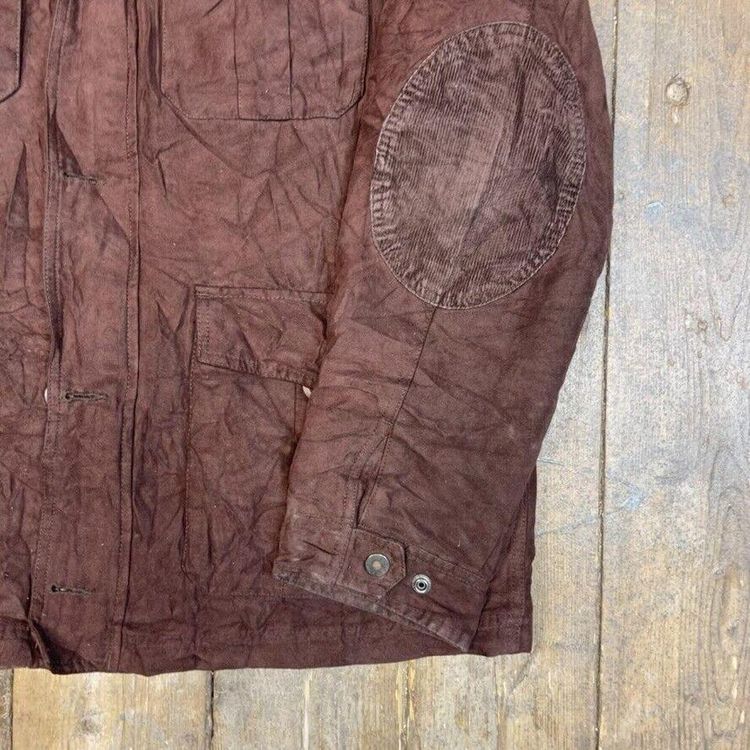 Tommy Hilfiger Over Coat Y2K Full Zip Quilt Lined Jacket, Brown, Mens XL image 5