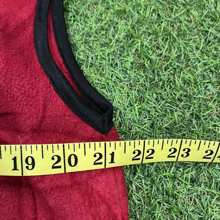 Red Vintage Champion fleece body warmer image 4
