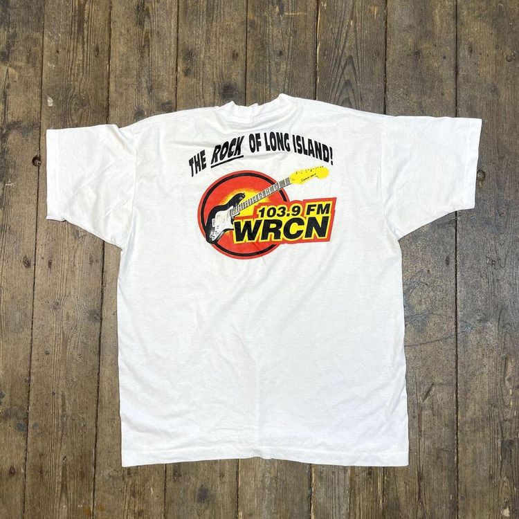 Vintage T-Shirt Y2K Graphic Rock Single Stitch Tee, White, Mens XL image 1