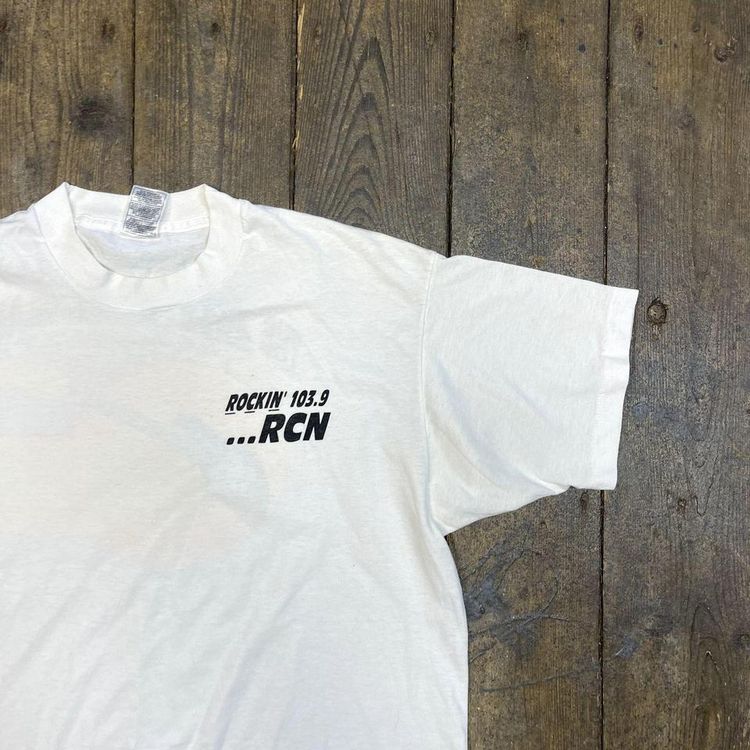 Vintage T-Shirt Y2K Graphic Rock Single Stitch Tee, White, Mens XL image 5