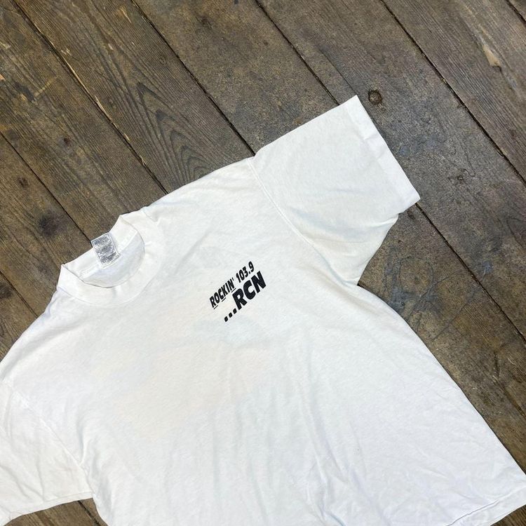 Vintage T-Shirt Y2K Graphic Rock Single Stitch Tee, White, Mens XL image 6