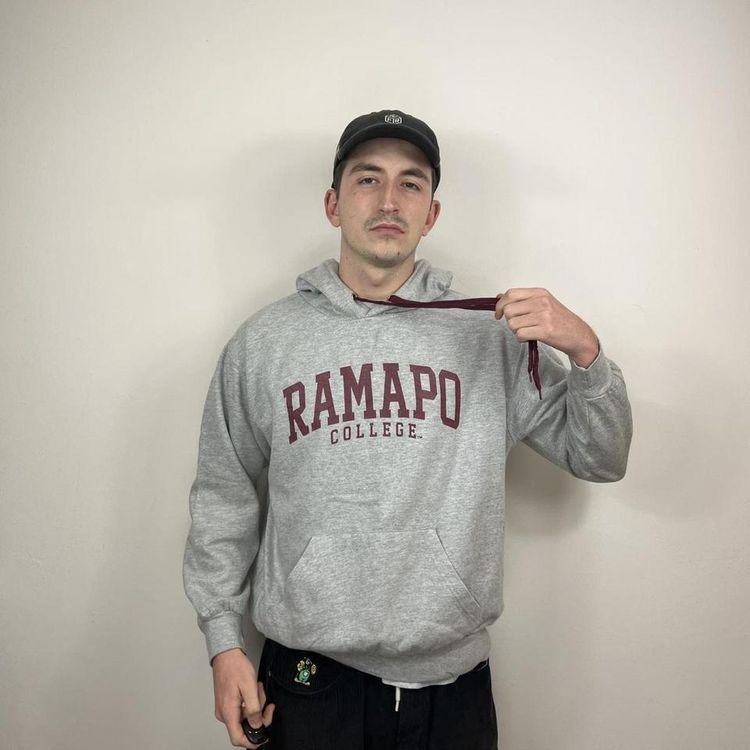Vintage Grey College hoodie image 1