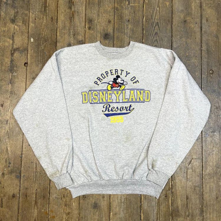 Disney Land Sweatshirt Pull Over Mickey Mouse Jumper, Grey, Mens XL image 1