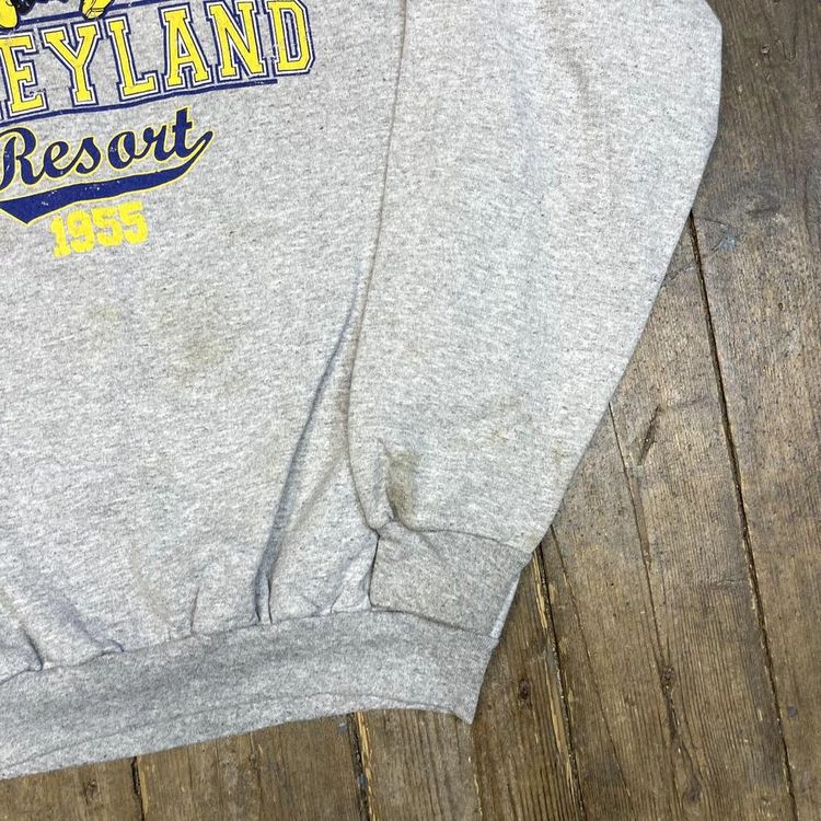 Disney Land Sweatshirt Pull Over Mickey Mouse Jumper, Grey, Mens XL image 5