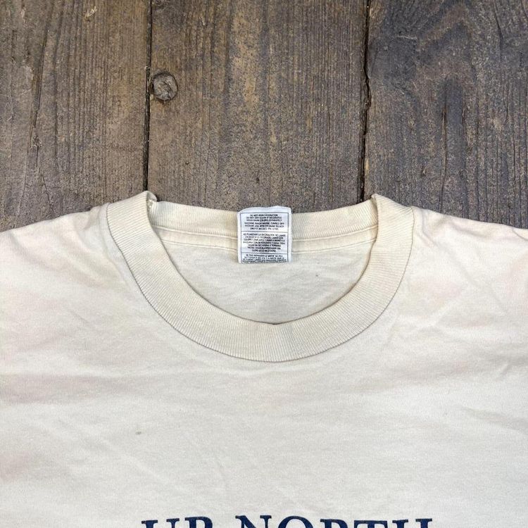 Vintage Fruit of the Loom Michigan Graphic Single Stitch Tee, Beige, Mens XL 7