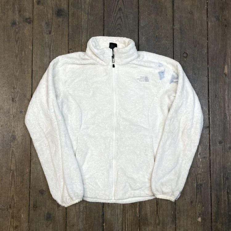 The North Face Fleece Teddy Soft Y2K Full-Zip Outdoor Jacket White Womens Medium image 1