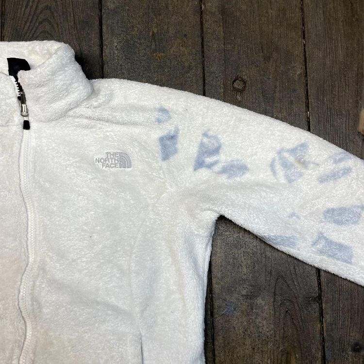 The North Face Fleece Teddy Soft Y2K Full-Zip Outdoor Jacket White Womens Medium image 6