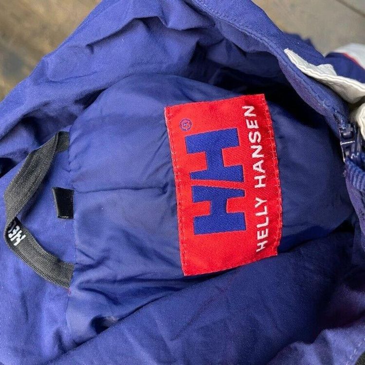 Helly Hansen Rain Coat Full Zip Vintage Sports Jacket, White, Mens Large image 7