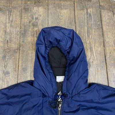 Adidas Rain Jacket 90s Vintage Fleece Lined Sports Coat, Navy, Mens Medium 6