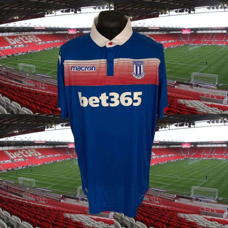 STOKE CITY 2017-18 AWAY FOOTBALL SHIRT
