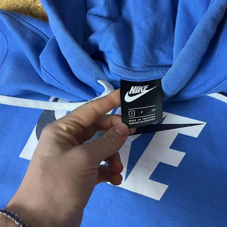 Vintage Nike Club Embroidered Spellout Hoodie image 6