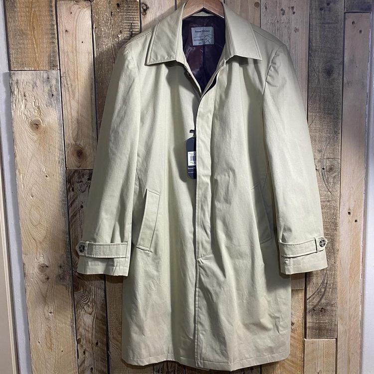 Mens Camel Trench Coat image 1