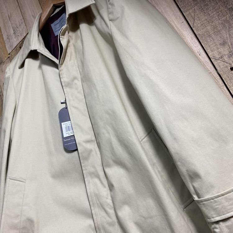 Mens Camel Trench Coat image 2