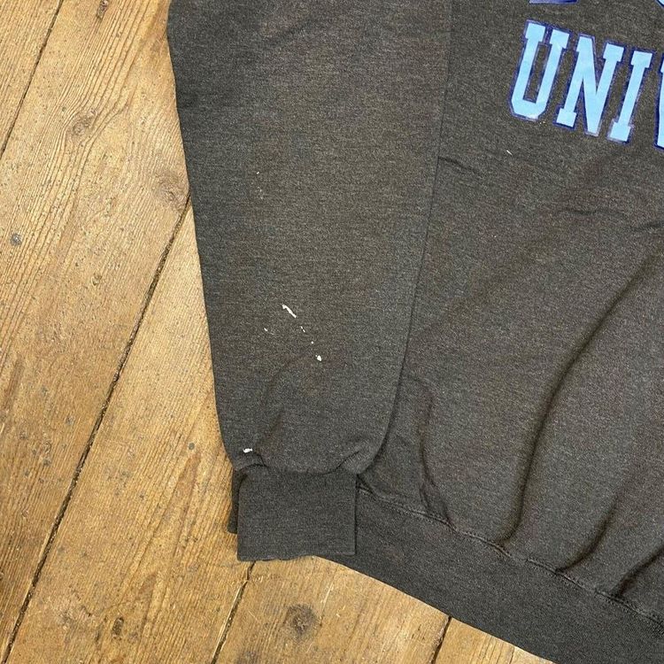 Champion Sweatshirt Vintage Y2K Spellout Sports Jumper, Grey, Mens Medium 5