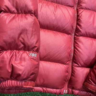Womens Red/Orange The North Face 700 puffer coat 2