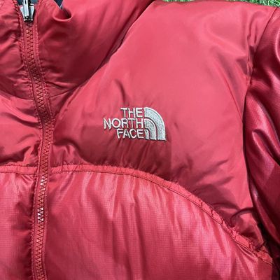 Womens Red/Orange The North Face 700 puffer coat 3