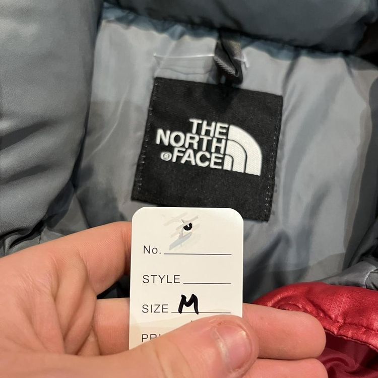 Womens Red/Orange The North Face 700 puffer coat 4