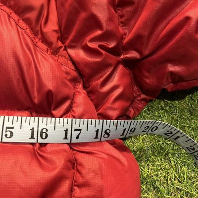 Womens Red/Orange The North Face 700 puffer coat 5