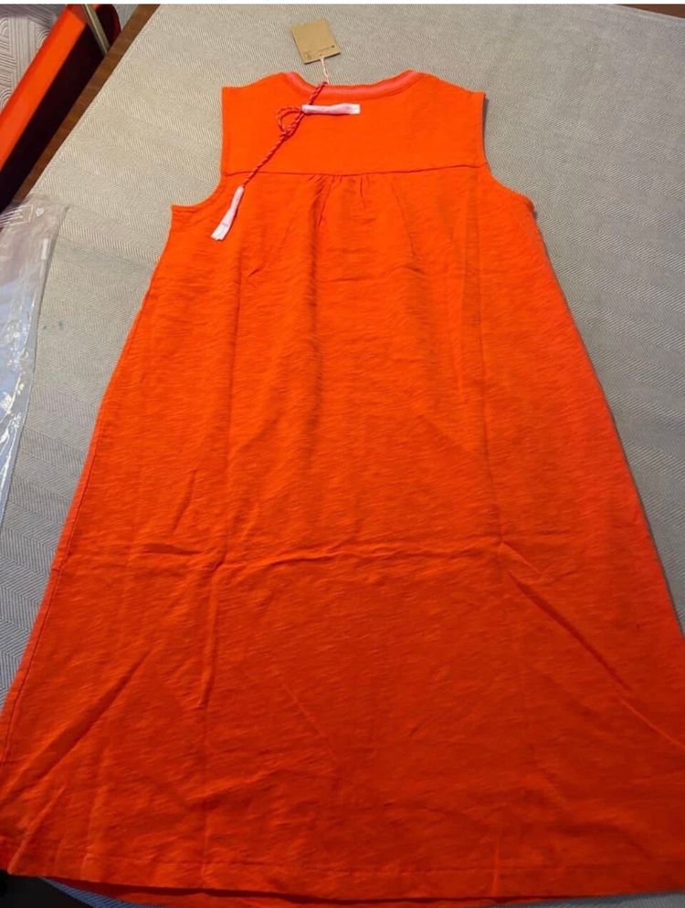 Boden Orange Sleeveless Dress 4R  3