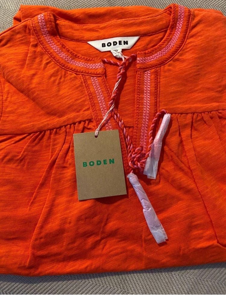 Boden Orange Sleeveless Dress 4R 