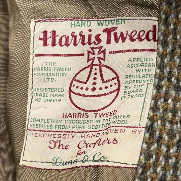 Vintage Dunn Co. Harris Tweed Blazer Jacket 5