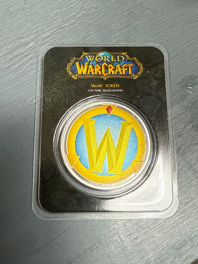 World Of Warcraft Wow Token Silver Round