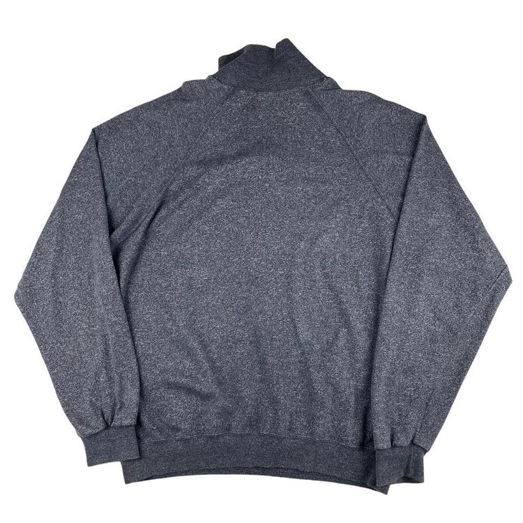 Vintage Champion 1/4 Zip Pullover Sweatshirt Navy Medium image 3