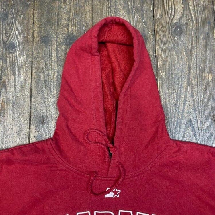 Starter Hoodie Vintage Alabama Y2K Sports Sweatshirt, Red, Mens XL 6