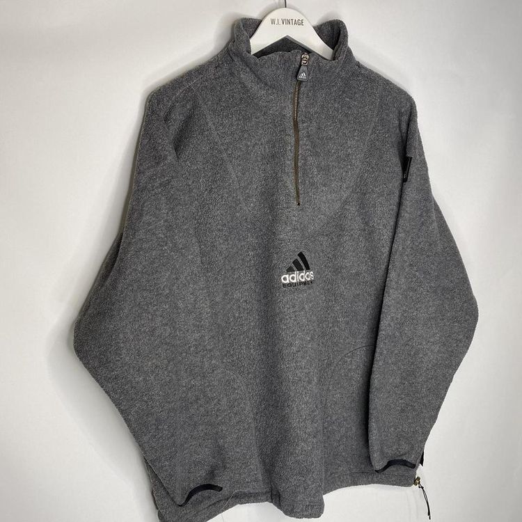 Vintage big spell out Adidas Equipment 90s Fleece quarter zip! Rare hard to find. Amazing condition 3