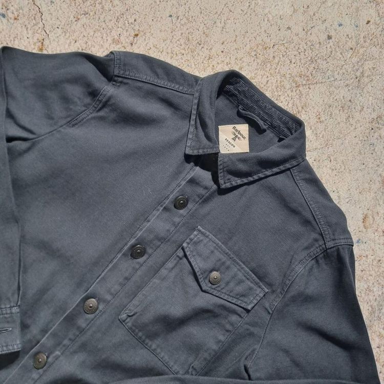 Barbour Wyke Overshirt Navy - Blue - Size S 2