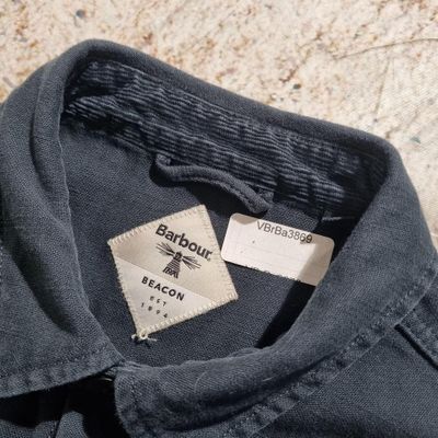 Barbour Wyke Overshirt Navy - Blue - Size S 3