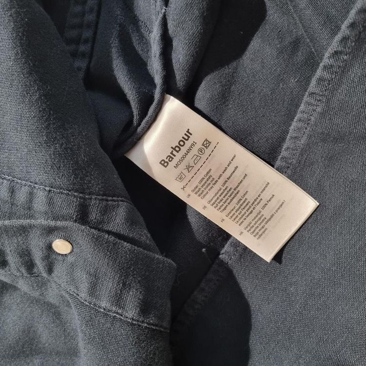 Barbour Wyke Overshirt Navy - Blue - Size S 6