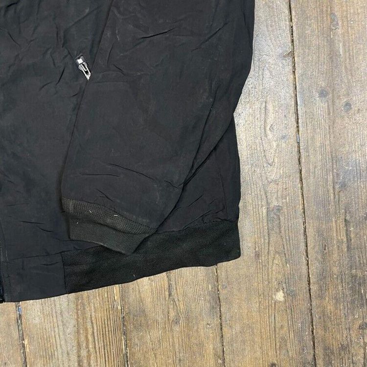 L.L Bean Bomber Jacket Vintage Full Zip Fleece Lined Coat, Black, Mens Medium 4