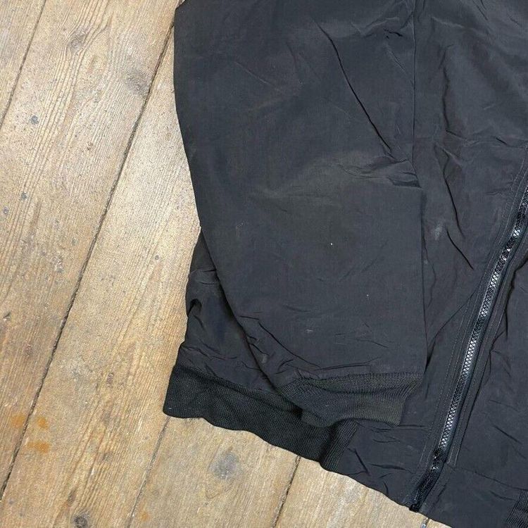 L.L Bean Bomber Jacket Vintage Full Zip Fleece Lined Coat, Black, Mens Medium 5