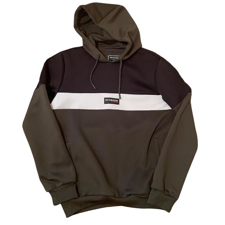 McKenzie Khaki Green Polyester hoodie large
