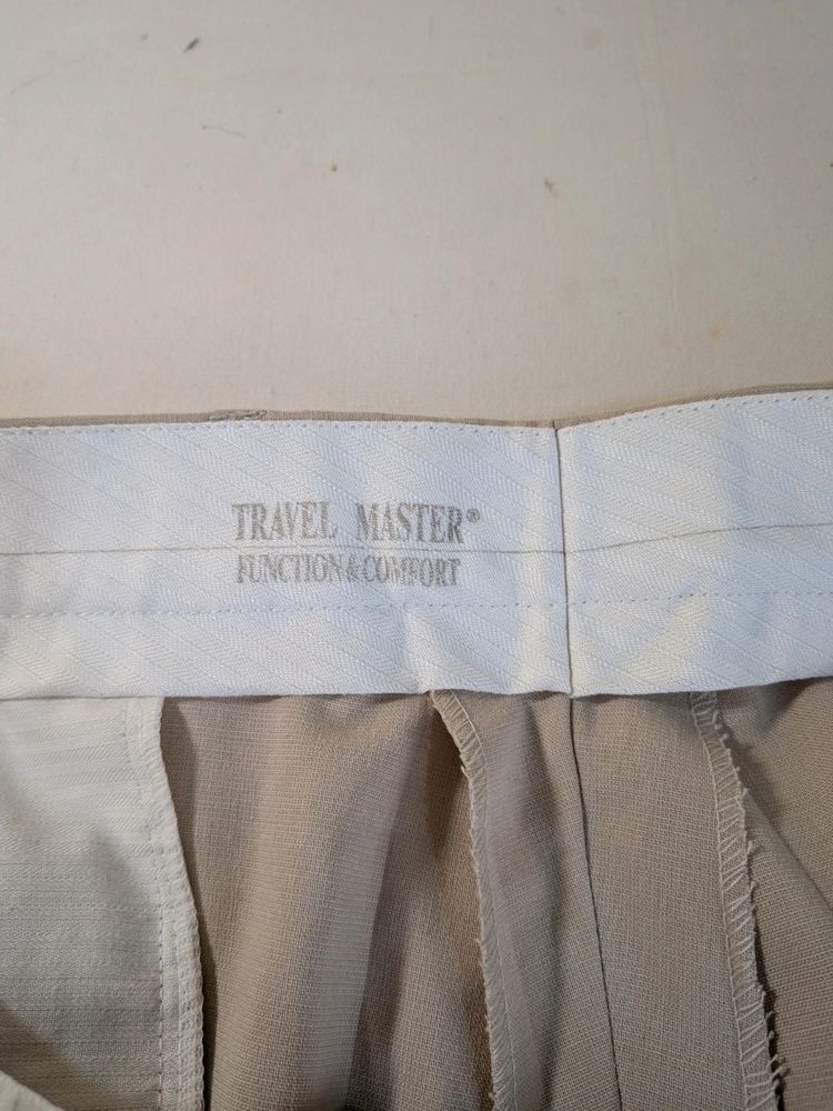 Abito Uomo 3 pezzi Travel master giacca, gilet e pantalone beige sabbia tg54 imagen 8