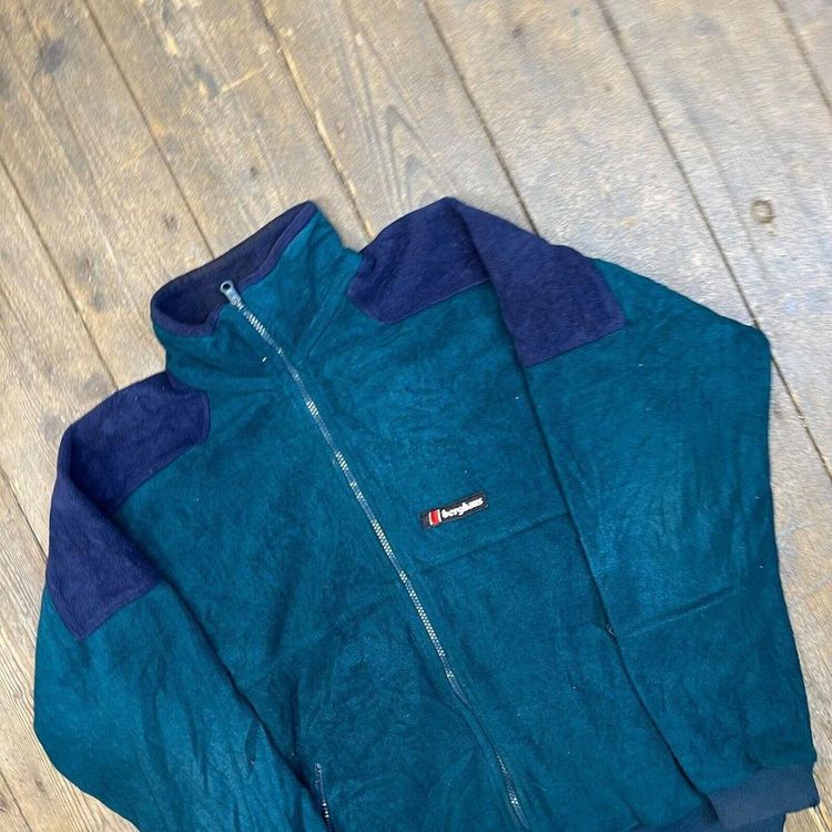 Berghaus Fleece Full-Zip Outdoor Hiking Sports Jacket, Green, Mens Large 3