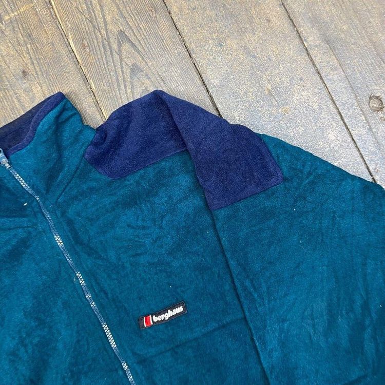 Berghaus Fleece Full-Zip Outdoor Hiking Sports Jacket, Green, Mens Large 4