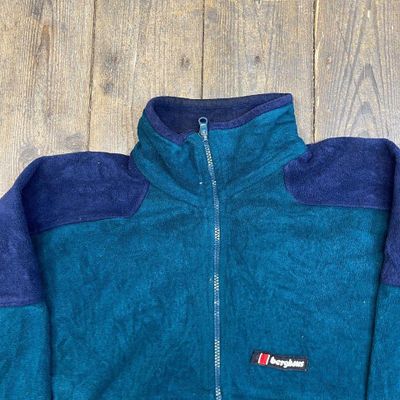 Berghaus Fleece Full-Zip Outdoor Hiking Sports Jacket, Green, Mens Large 7