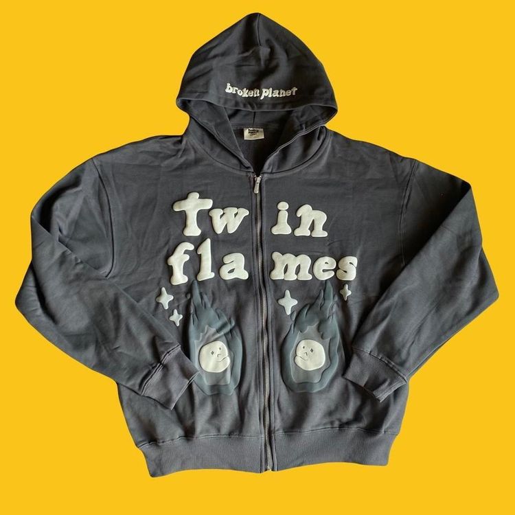 Broken Planet Twin Flames zip up