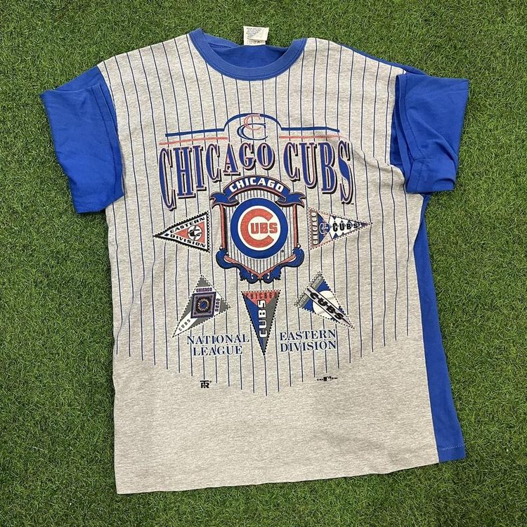 Grey & blue Team Rated Chicago Cubs 90s t-shirt image 1